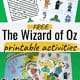 Free Wizard of Oz printable activities to feature how you can easily extend the learning fun with this classic book & movie