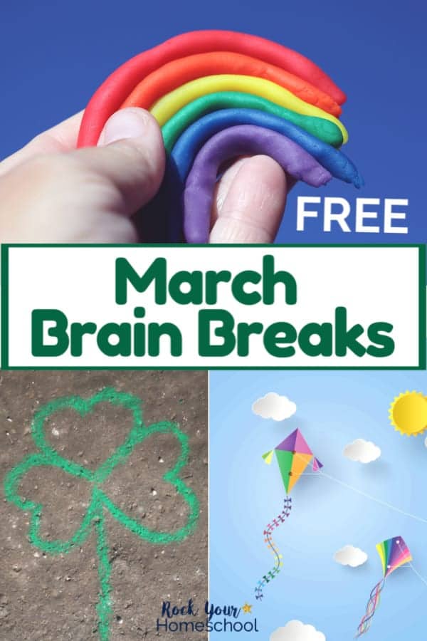 Free March Brain Breaks for Easy Homeschool Fun
