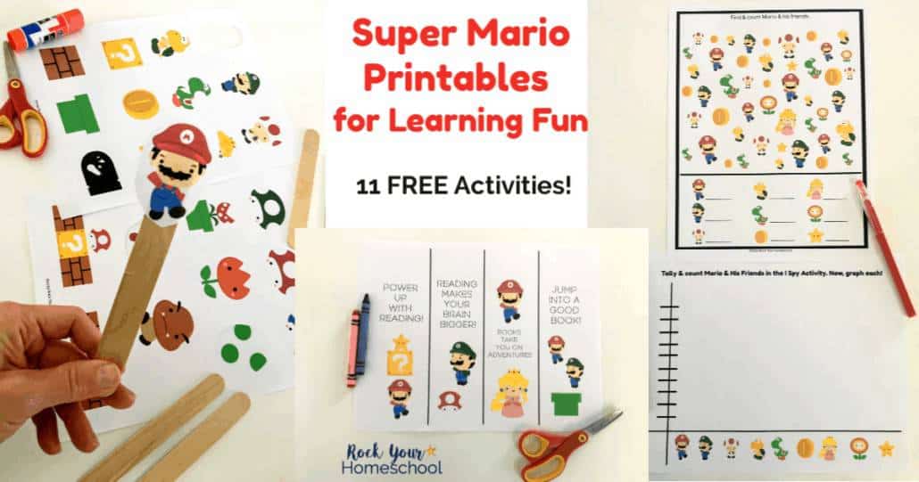 Super Mario I Spy Free Printable Game in 2023