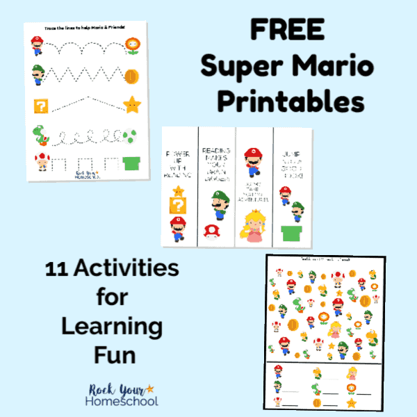 Free Super Mario Printables for Learning Fun with Kids Rock Your