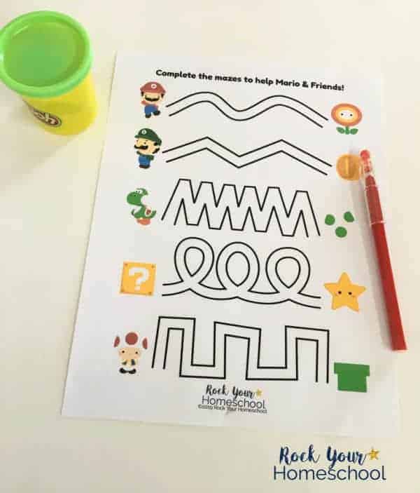 Super Mario Printables 11 Free Activities for Fantastic Fun for Kids