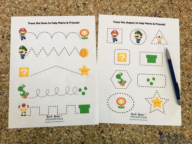 Super Mario Printable Worksheets