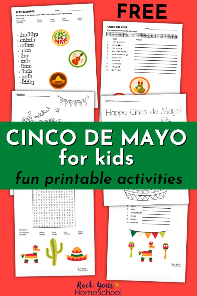 Cinco de Mayo Tracing Activities for Holiday Fun (2 Free Pages)