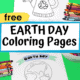 Earth Day coloring pages with crayons to feature excellent Earth Day fun your kids will have with these free coloring pages