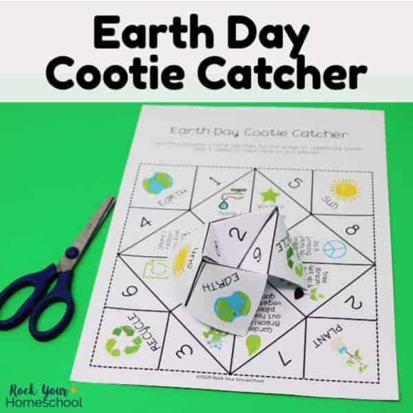Enjoy awesome Earth Day fun with this free printable cootie catcher.