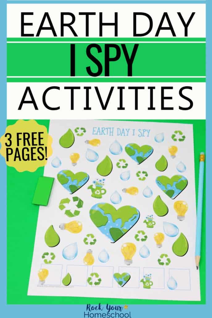 earth day activities for kids with 3 fun and free i spy printables