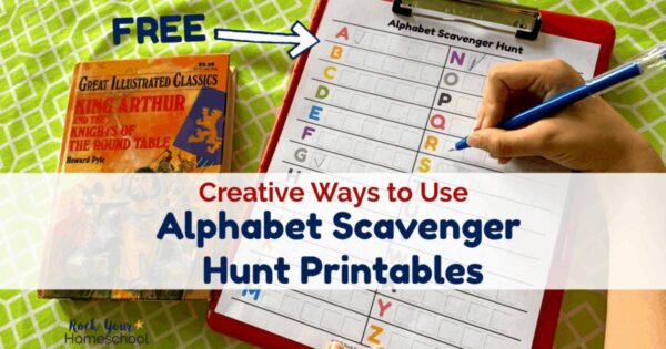 Creative Ways to Use Free Alphabet Scavenger Hunt Printables - Rock ...