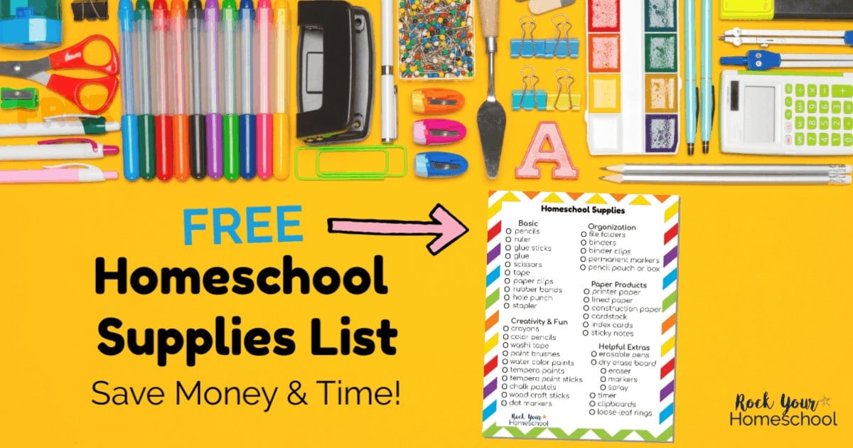 Homeschool Supply List - Just A Simple Home