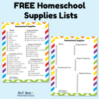 Free Homeschool Supplies List to Help You Make The Most of Your Day ...