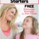 Mom & daughter smiling at each other to feature how these free May conversation starters are fabulous prompts for fun chats with kids.