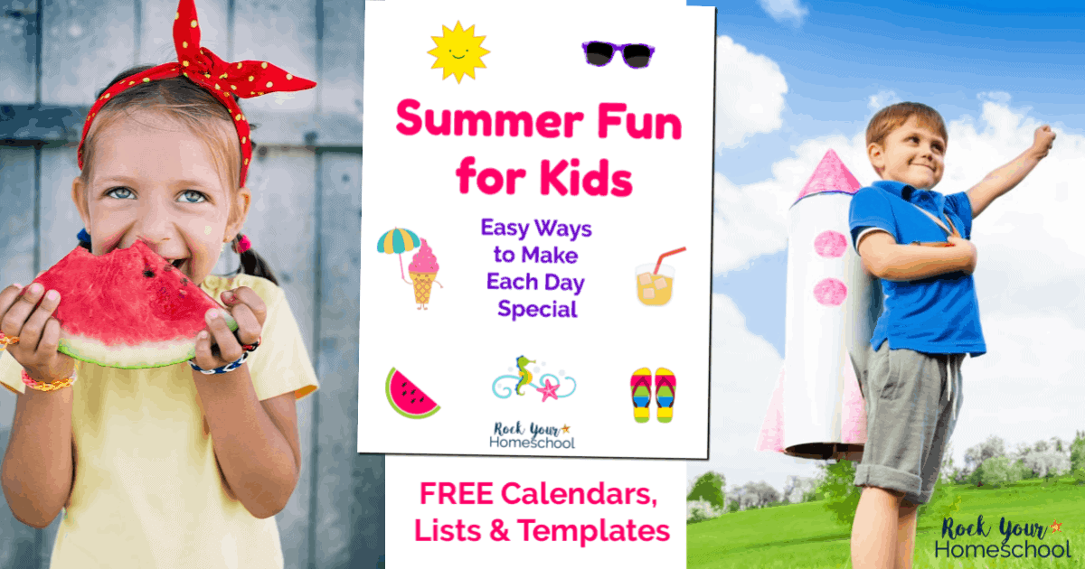 Make this summer extra special by celebrating & enjoying special days with your kids! These free printable calendars, lists, and templates are full of creative & easy ways to enjoy Summer Fun for Kids.