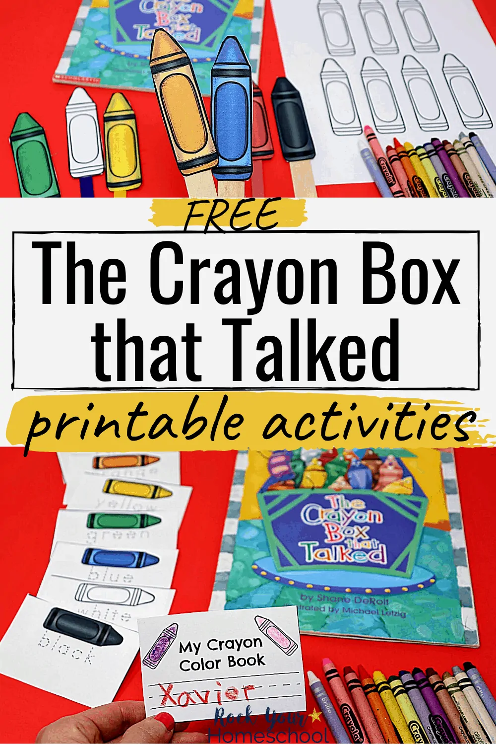 Free Printable Activities for The Crayon Box That Talked