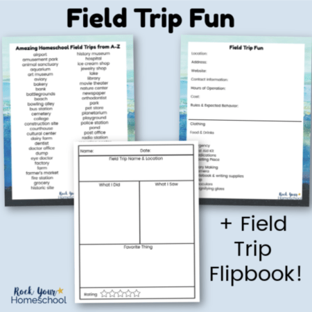 Homeschool Field Trip Log Printable