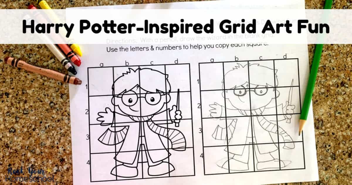 Got Harry Potter fans? They will love these 8 free grid art activities for magical fun.