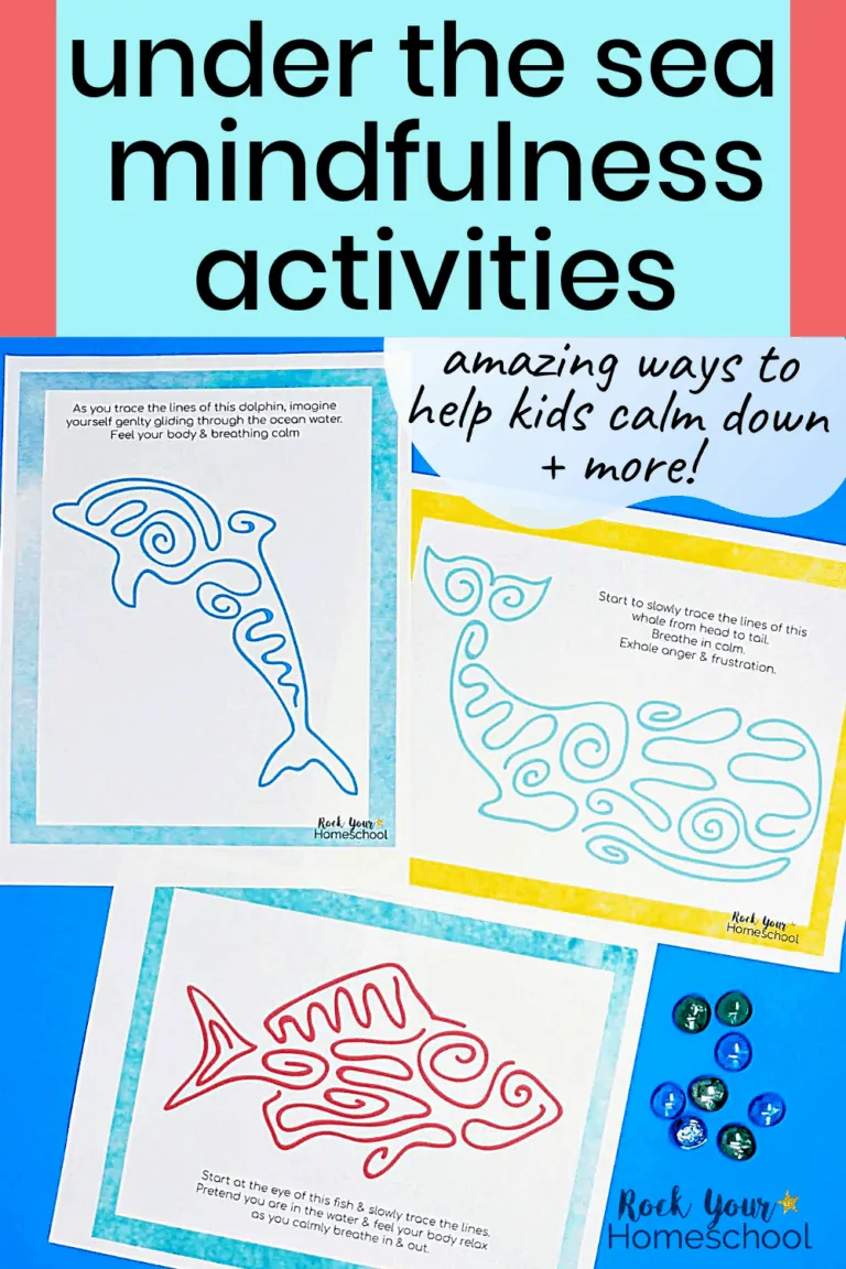 These Under the Sea mindfulness activities are amazing ways to help kids calm down & practice growth mindset skills.