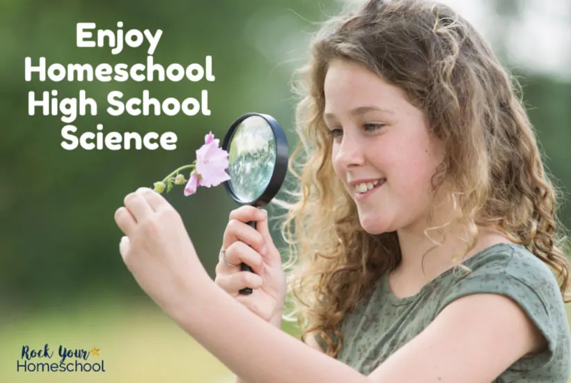 You can enjoy high school science, even if you have a large homeschool family.