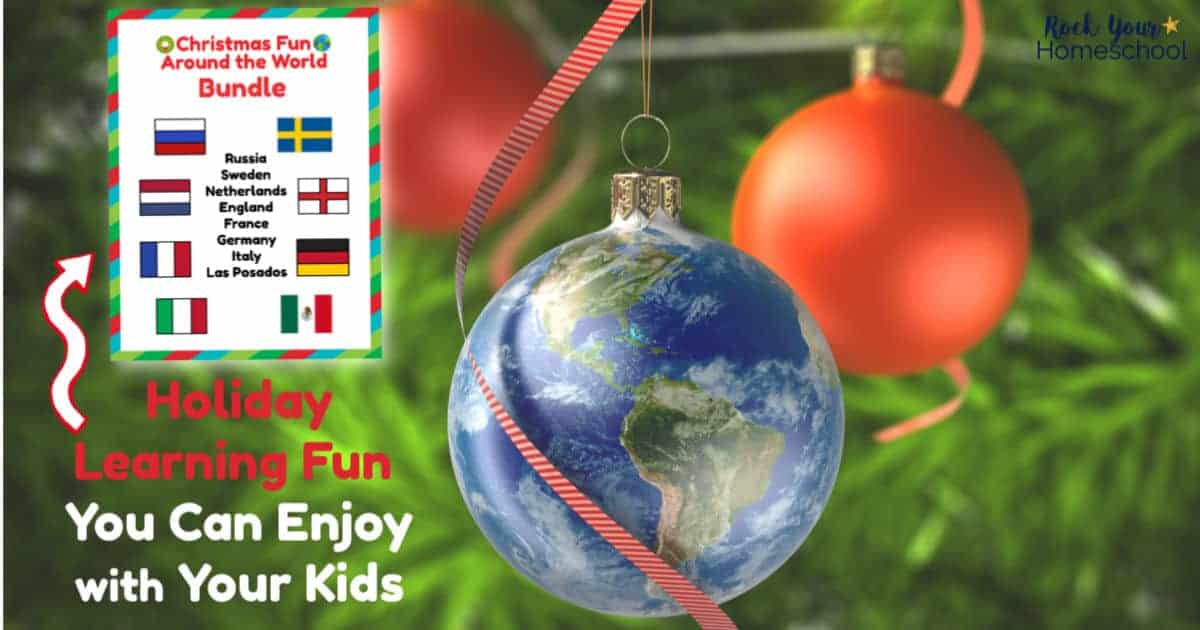 Enjoy amazing holiday learning fun with your kids using this Christmas Fun Around the World bundle of plans & activities.