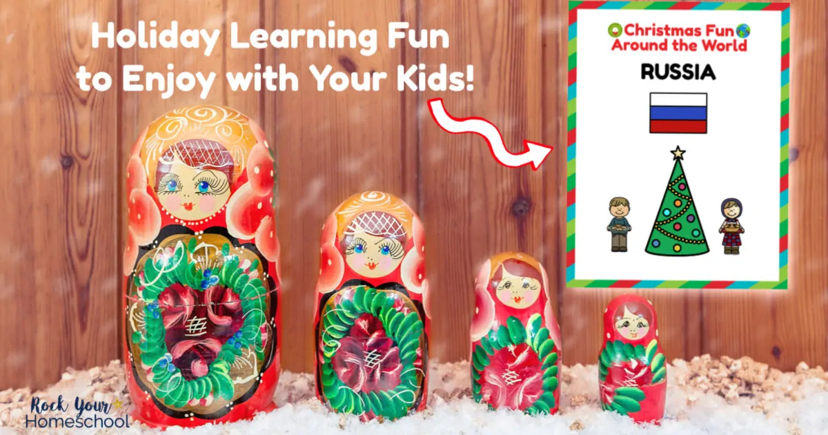 Enjoy holiday learning fun with your kids using these Christmas Fun in Russia plans & activities.
