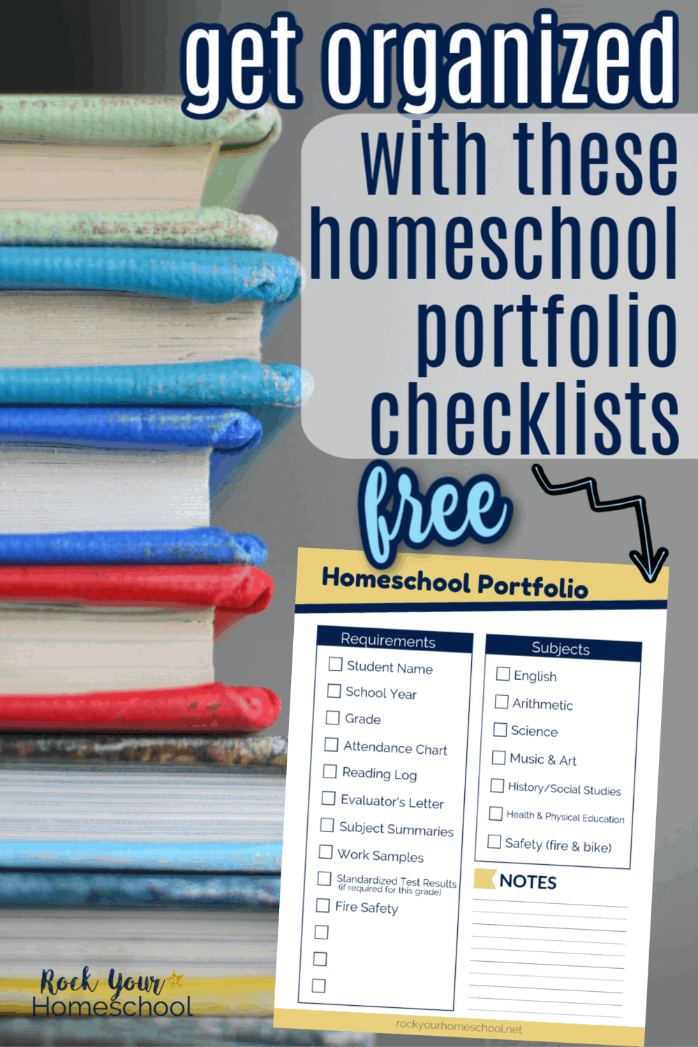 Get Organized with These Free Homeschool Portfolio Checklists