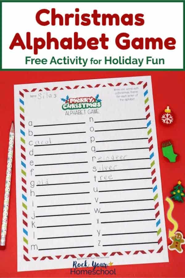 Christmas Alphabet Game for Easy Holiday Fun (Free Printable)