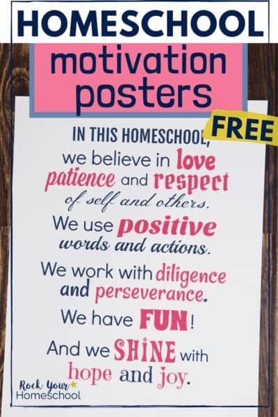 Free Printable Homeschool Poster to Inspire &amp; Motivate - Rock Your ...