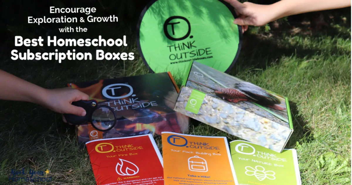 Discover why THiNK OUTSiDE BOXES are the best homeschool subscription boxes for your family to enjoy learning fun.