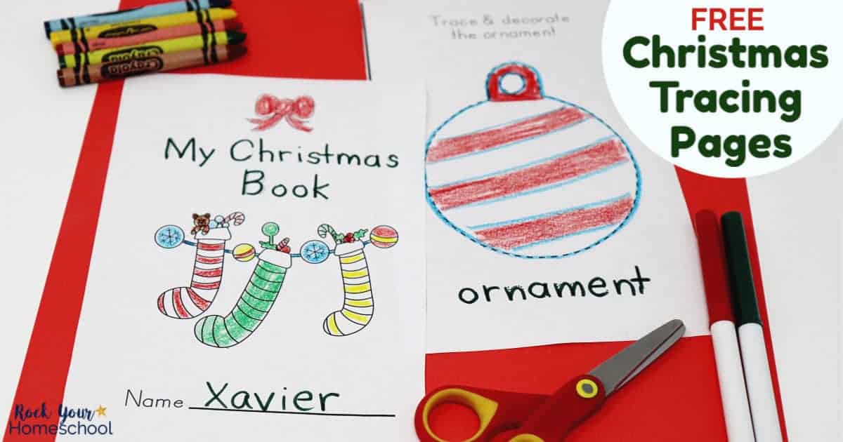 These free printable Christmas Tracing Pages are excellent ways to enjoy easy holiday fun with kids.