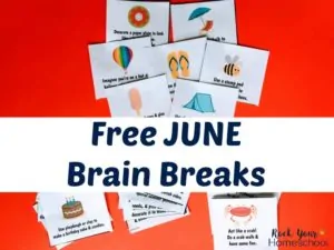 free printable June brain breaks