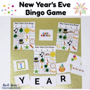 This free New Year's Eve Bingo Game is such a fun way to celebrate this special night with kids.