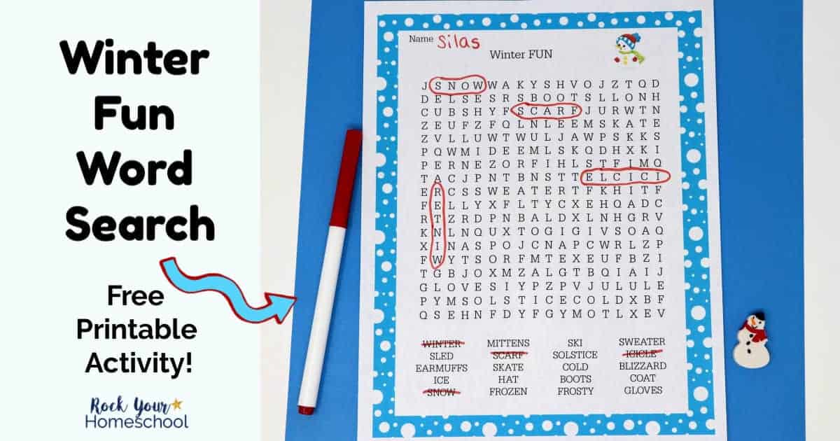 Winter Fun Word Search