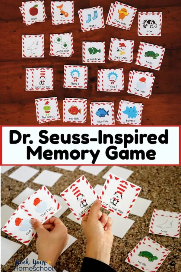 Dr. Seuss-Inspired Memory Game is a fabulous way to have fun with kids