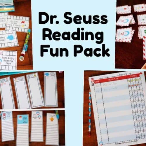 This Dr. Seuss-Inspired Reading Fun Pack is full of a variety of reading motivational tools. Get kids excited about books with these punch cards, bookmarks, reading log, and more.