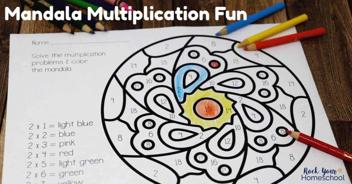 how to make math  art fun with mandala multiplication