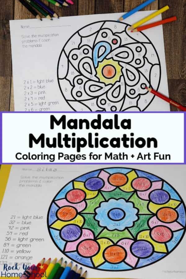 how to make math  art fun with mandala multiplication