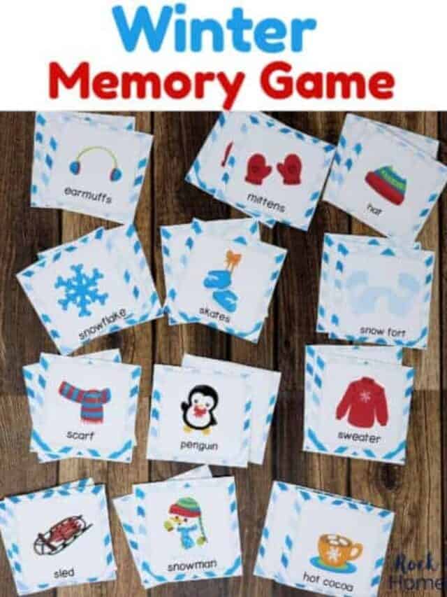 Free Winter Memory Game for Wonderful Fun with Kids Story