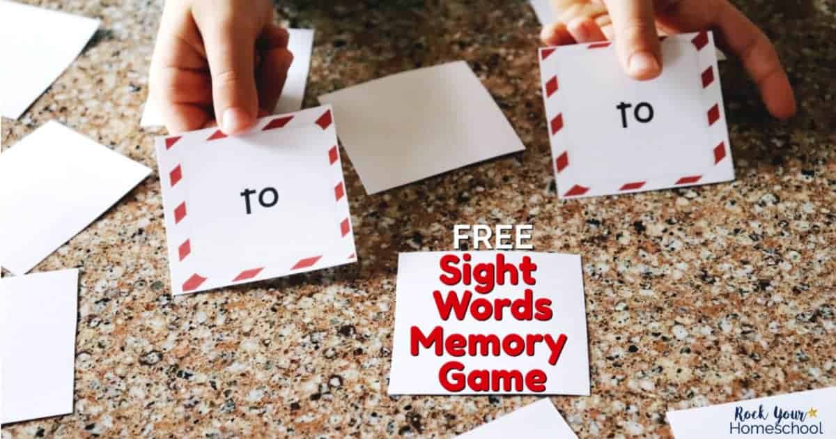 Help your kids have fun as they learn how to read with these free printable sight words memory game cards.