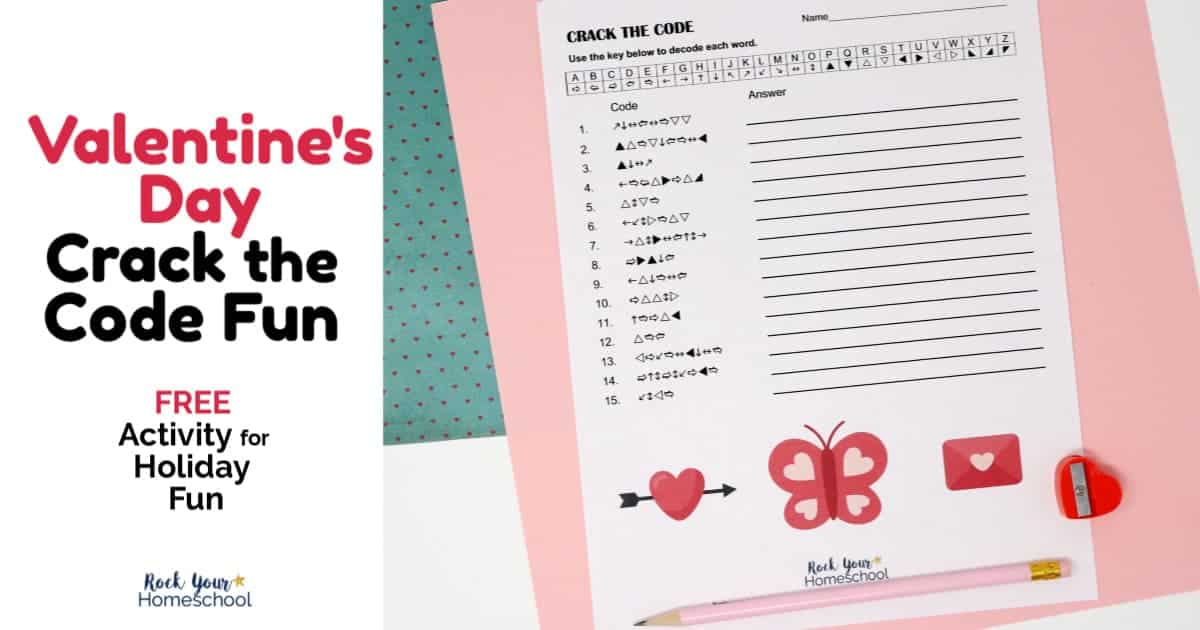 This free Valentine's Day Crack the Code activity is a fun printable that your kids will love to celebrate this holiday.