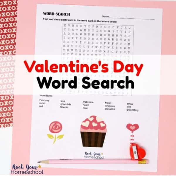 Enjoy an easy holiday activity with your kids using this free Valentine's Day Word Search.