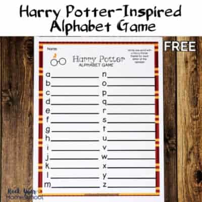 Harry Potter-Inspired Alphabet Game (Free Printable)