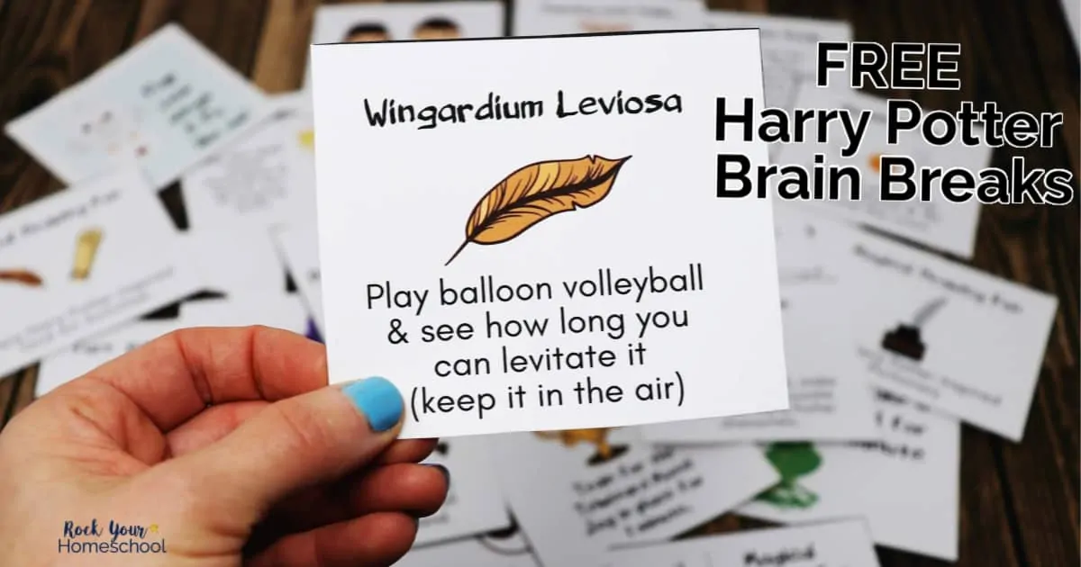 Add magical learning fun to your day with these 24 free Harry Potter-Inspired brain breaks cards.