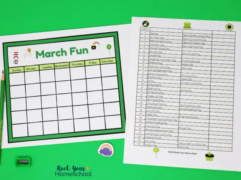 Your kids will love all of these March Learning Fun Activities.