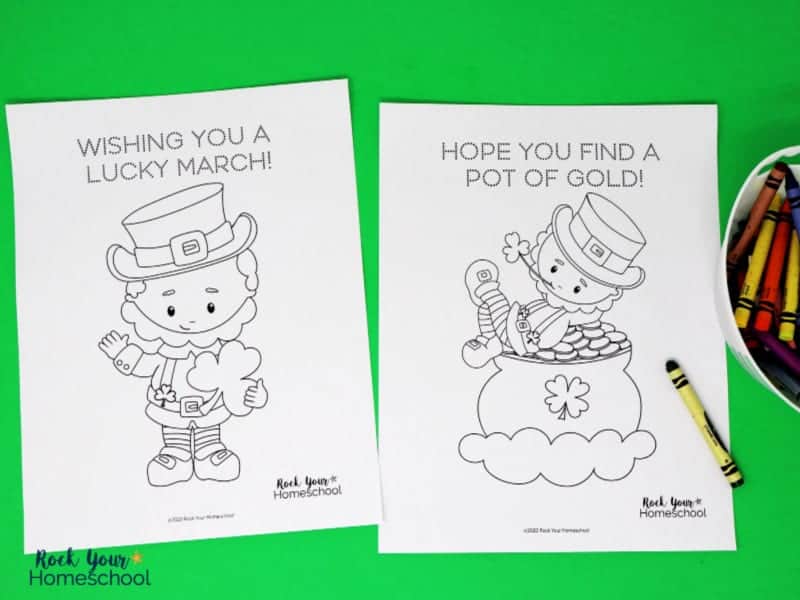 Your kids will have coloring fun & more with this free bundle of March Learning Fun Activities