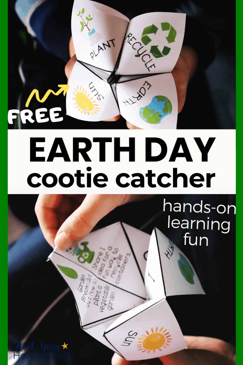 Awesome Earth Day Activity for Kids with Free Cootie Catcher