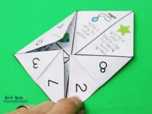 Check out this step-by-step tutorial for folding & using this fun Earth Day cootie catcher.