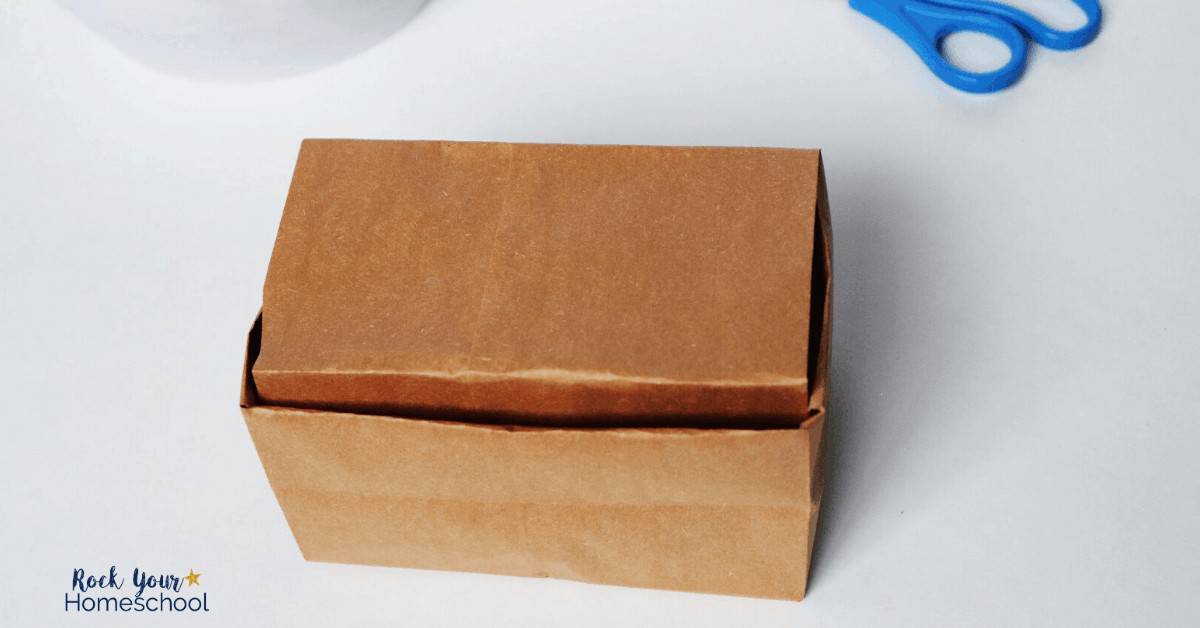 This DIY treasure box made from a paper lunch bag is a fantastic way to boost creativity with your kids.