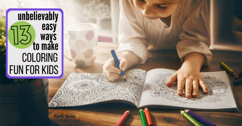 Got kids who don't like to color? Find out how these 13 creative & easy easy to make coloring fun for kids can help boost the experience.