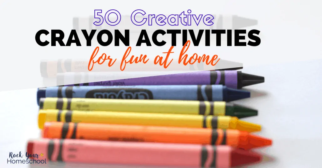 Check out these 50 creative crayon activities are fantastic ways to have frugal fun at home with kids.