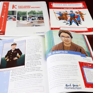 Your child will learn about significant historical figures & happenings with Sonlight's Exploring American History Kindergarten Homeschool.