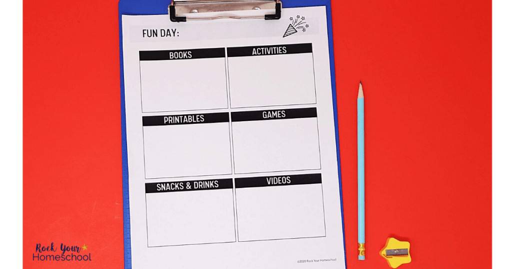 Get ready for some amazing learning fun days for kids with these tips & free planning pages.