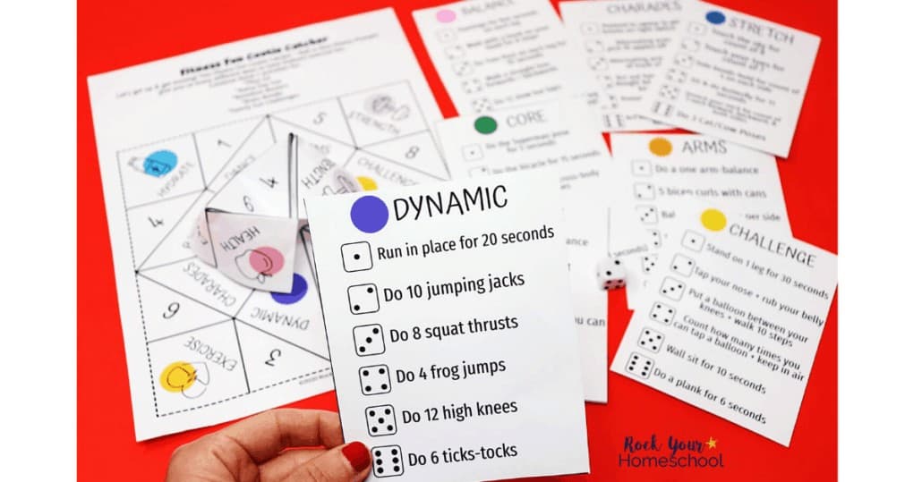 Motivate your kids to have fitness fun with this cool game and activity challenge cards.